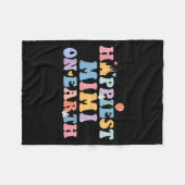 Hapest Mimi On Earth Hapest Grandma Matching Famil Fleecedecke (Vorderseite (Horizontal))