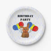 Hapiness magic rabbit pappteller (Vorderseite)