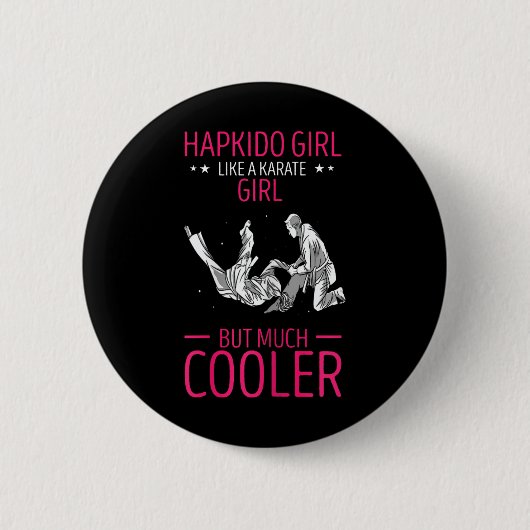 Hapkido Korean Martial Arts Hapkido wirft wie ein  Button (Vorderseite)