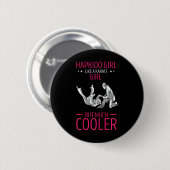 Hapkido Korean Martial Arts Hapkido wirft wie ein  Button (Vorne & Hinten)