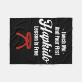 Hapkido More Than A Hobby It's A Life Style Asian Fleecedecke (Vorderseite (Horizontal))
