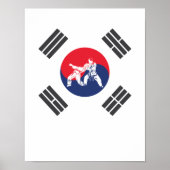 Hapkido Südkorea Holzkunkunst Korea Poster (Vorne)