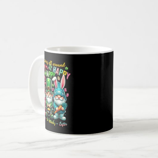 Hapness Allaround Gnome Happy Valentine St Patrick Kaffeetasse (Vorderseite Links)