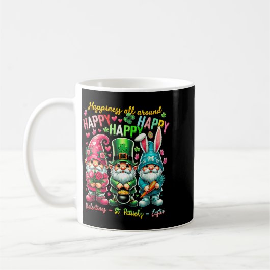 Hapness Allaround Gnome Happy Valentine St Patrick Kaffeetasse (Links)