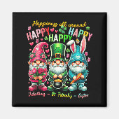 Hapness Allaround Gnome Happy Valentine St Patrick Magnet (Vorne)