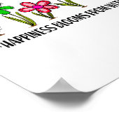 Hapness Blooms From A Within Insrational Motivatio Poster (Ecke)
