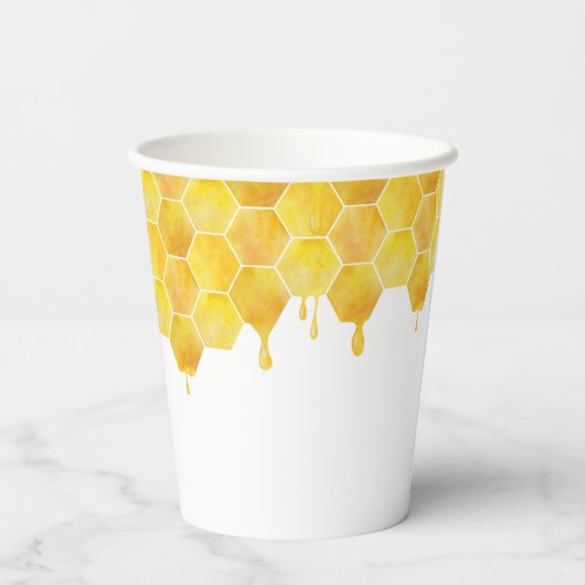 Happ-Bee Birthday Bee Theme Kids Party Pappbecher (Rückseite)