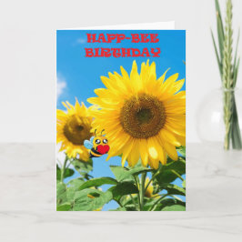 Happ-Bee Birthday Karte