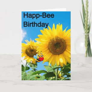 Happ-Bee Birthday Karte