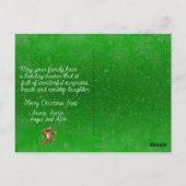 Happ-BEE Christmas Bee Gifts Tree Postkarte (Rückseite)