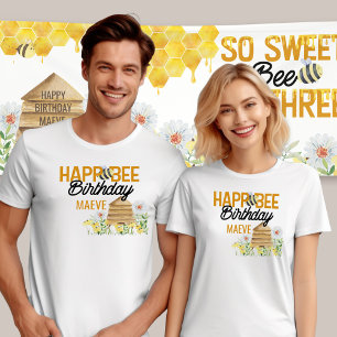 Happ-Bee Geburtstag Biene Wortspiel Hummel und Bie T-Shirt