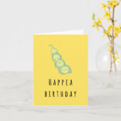 Happa Birthday - Funny Birthday Message Karte (Gelbe Blume)