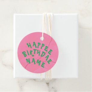 Happe Birthdae Favor Tags Geschenkanhänger