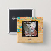 HAPPEE BURFDAY! BUTTON (Vorne & Hinten)