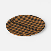 Happelorange Pappteller (Schrägansicht)