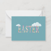 Happer Oaster Bunny's Sunny Day Holiday Mitteilungskarte (Rückseite)