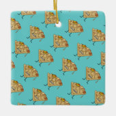 Happer Waffel mit Sirup und Butterbrot Keramikornament (Vorderseite)