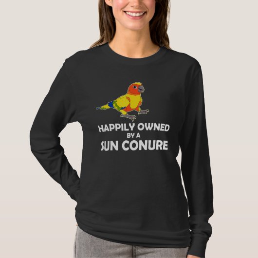 Happiable Pet Parrot Eigentümer Sun Conure T-Shirt (Vorderseite)