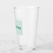 HAPPIER LEBENDES Trinkglas Glas (Links)