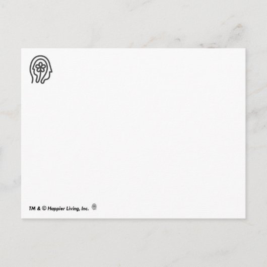 Happier Living Logo Postkarte (Vorderseite)