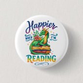 Happier, wenn ich lese button (Vorderseite)