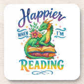 Happier, wenn ich lese getränkeuntersetzer (Vorderseite)