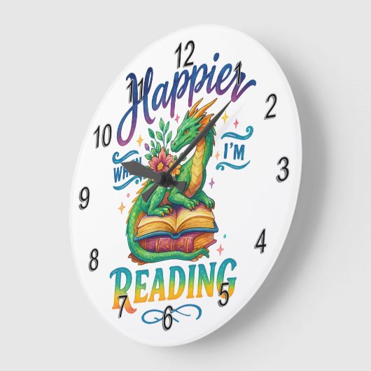 Happier, wenn ich lese große wanduhr (Winkel)