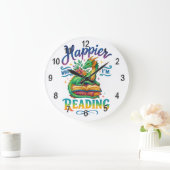 Happier, wenn ich lese große wanduhr (Zuhause)