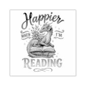 Happier, wenn ich lese gummistempel (Prägung)