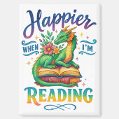 Happier, wenn ich lese magnet (Vorderseite)