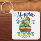 Happier, wenn ich lese schlüsselanhänger (Vorderseite)