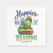 Happier, wenn ich lese serviette (Vorderseite)