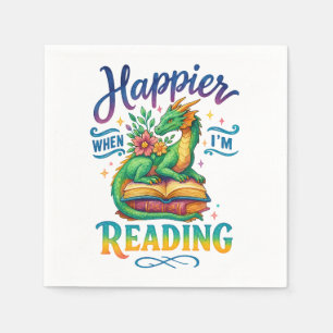 Happier, wenn ich lese serviette