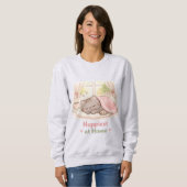 Happiest at Home Kawaii Cute Kitty Cat Homebody Sweatshirt (Vorne ganz)