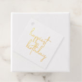 Happiest Birthday Trendy Script Geschenkanhänger (Mit Box)