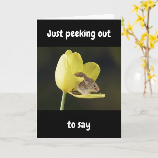 HAPPIEST OF "ALL" BIRTHDAYS WISHED TO "YOU" KARTE (Gelbe Blume)