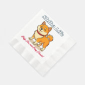 Happiest Shiba Inu Dog Serviette (Ecke)
