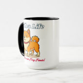 Happiest Shiba Inu Dog Tasse (Vorderseite Links)