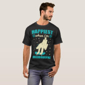 Happiest When I m Fingerboarding Finger Skateboard T-Shirt (Vorne ganz)