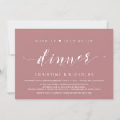 Happiever After, Wedding Elopement Dinner Einladung (Vorderseite)