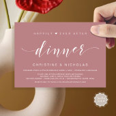 Happiever After, Wedding Elopement Dinner Einladung