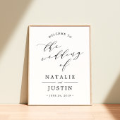 Happil Ever After Wedding Welcome Sign Poster