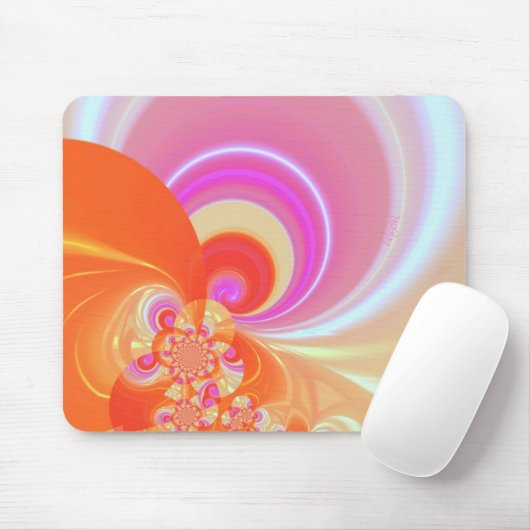 Happilicious Orange Mousepad (Mit Mouse)