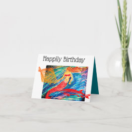 Happily Birthday Karte