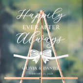Happily Ever After Always Personalized Wedding Acrylschild (Neutral)