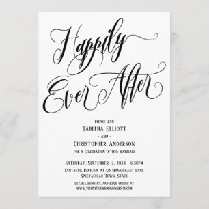 Happily Ever After Ausführliches Skript Schwarz We Einladung