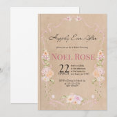 Happily Ever After Bridal Shower invitation Einladung (Vorne/Hinten)