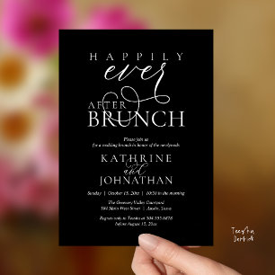 Happily Ever After Brunch nach der heimlichen Hoch Einladung