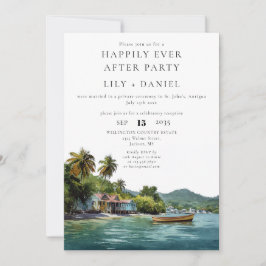 Happily Ever After Caribbean Photo Wedding Einladung