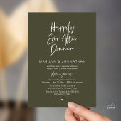 Happily Ever After Dinner Modern Wedding Reception Einladung